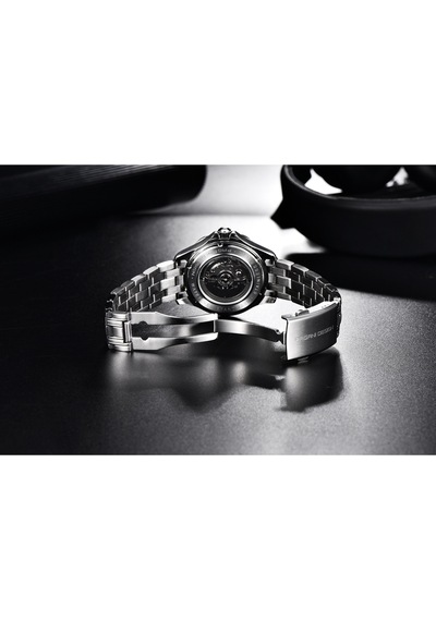 Pagani Design Pd-1685 Seamaster 42mm 200m Su Geçirmez Japon Nh35 Otomatik Mekanik Saat Safir Kristal Çelik Saat Siyah - Beyaz