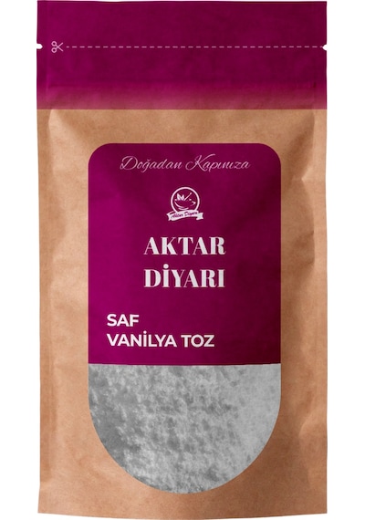 Vanilya Toz Saf Şekersiz 100 Gr Aktar Diyarı