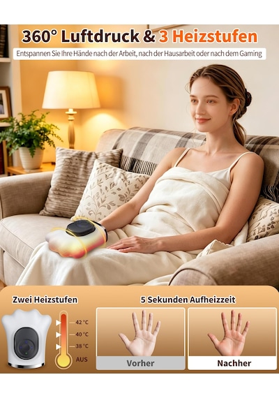 Decohome El Tipi Masaj Cihazı, Isı Ve Hava Sıkıştırmalı, Kablosuz Decohome El Tipi Masaj Cihazı, Isı Ve Hava Sıkıştırmalı, Kablosuz