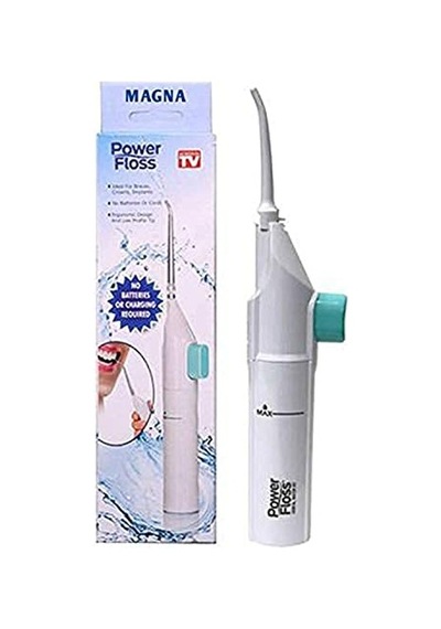 Powerfloss 80 Ml Taşınabilir Kablosuz Su Diş İpi - Kar Beyazı Diş Fırçası Plege