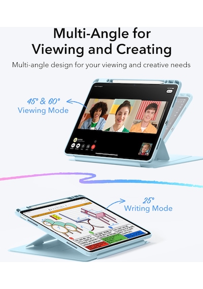 iPad Uyumlu  Air 13 M2-m3 2025 Flip Kalem Kontrol Kılıf Kapaklı Kılıf