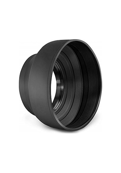 Nikon D5000 D5100 D5200 18-55mm Lens Için 52mm 3 Kademeli Kauçuk Parasoley