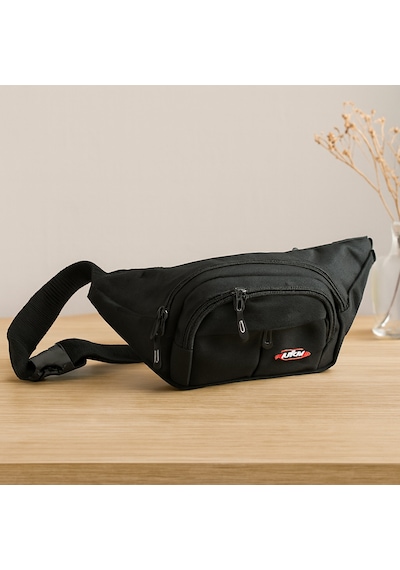 Erturkstore 4 Fermuarlı Bel Çantası 11x9x30 Cm Çok Renkli