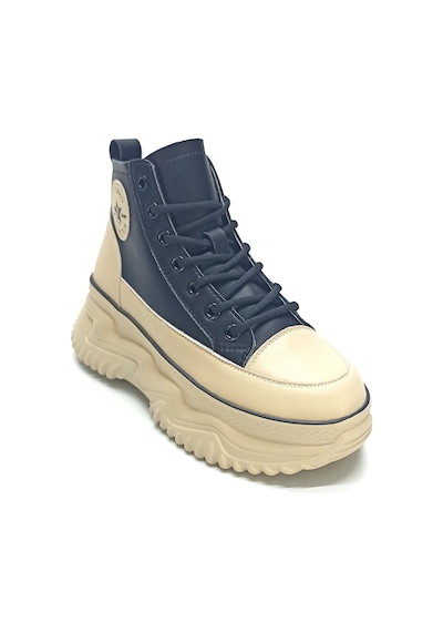 Gamelu 23kz Ginza Bilekli Kalın Taban Kadın Sneaker Siyah