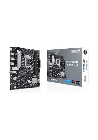 Asus Prime B760M-R D4 Intel B760 5333 MHz (OC) DDR4 Soket 1700 mATX Anakart