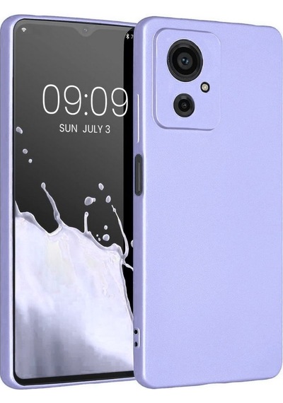 General Mobile GM 23 SE Uyumlu Silikon Kılıf - Kamera Korumalı Esnek Pastel Renk Kapak - Lila