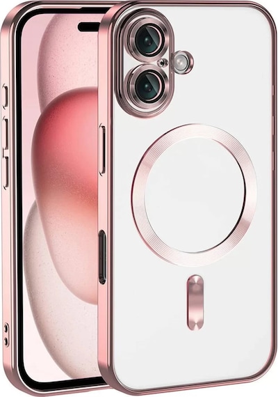 Newface Apple iPhone Uyumlu 17 Kross Magneticsafe Kapak - Rose Pembe Diğer