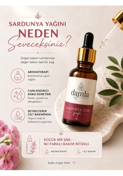 Biodamla Natural Sardunya Itr Yağı 10 Ml