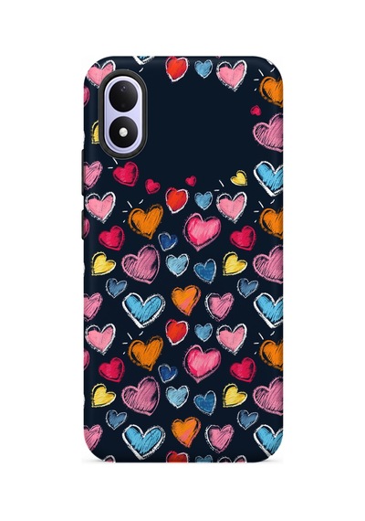 Kılıfland Xiaomi Redmi Note 17 5g Uyumlu Kılıf Boutique Baskılı Resimli Boyama Kalpler Pcode -019 Çok Renkli