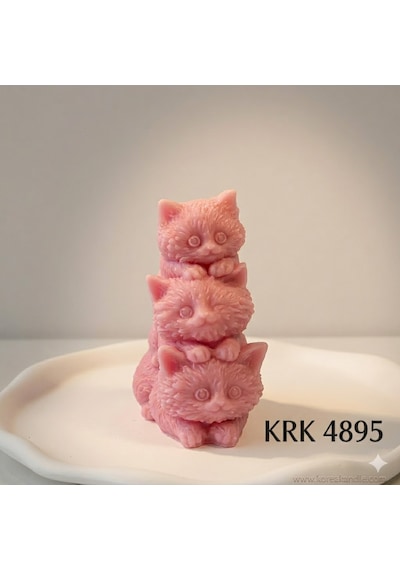 Kedicik 3'lü Silikon Kalıp