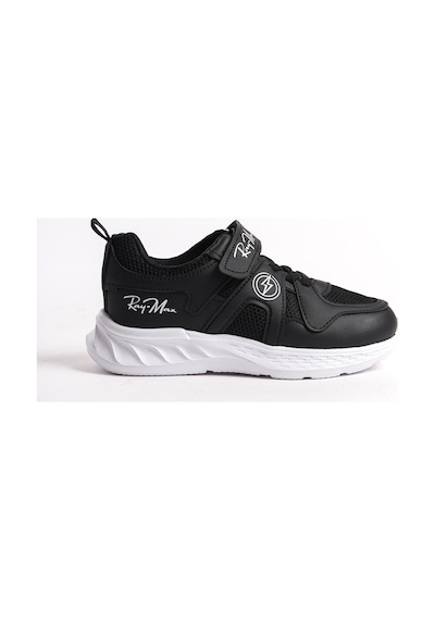 Daxtors Garantili Ray Max Günlük Ortopedik Çocuk Unisex Sneaker Spor Ayakkabı Siyah-beyaz