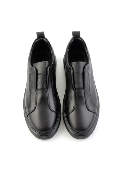 Bambi Siyah Napa Hakiki Deri Erkek Sneaker E01774008043