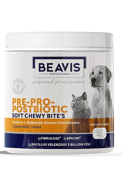 Pre Pro Postbiyotik Kedi Ve Köpekler İçin Çiğnenebilir Tablet 105 Gr