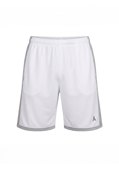 Orendahill Erkek Spor Şort Hızlı Kuruyan Esnek Regular Fit Gym Cepli Yan Çizgi Detaylı Activewear Beyaz