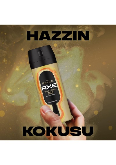 Magnum Erkek Deodorant Sprey Double Caramel Gold Hazzın Kokusu 150 Ml