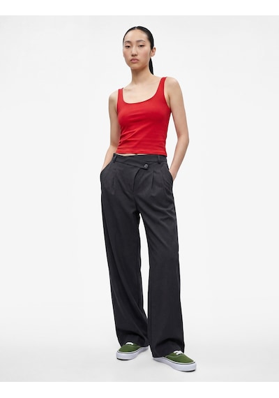 Koton Pamuklu Slim Fit U Yaka Kolsuz Bluz Kırmızı 6sal30299ık