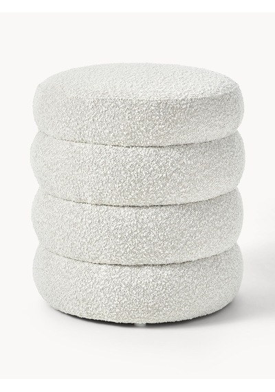 Most Twister Puf 01 Beyaz Bukle Kumaş Evinize Teslim