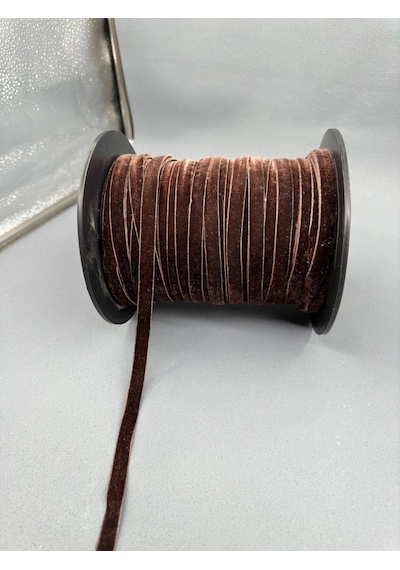 Paşateks- 1 Cm Düz Kadife-5 Metre P.kahve