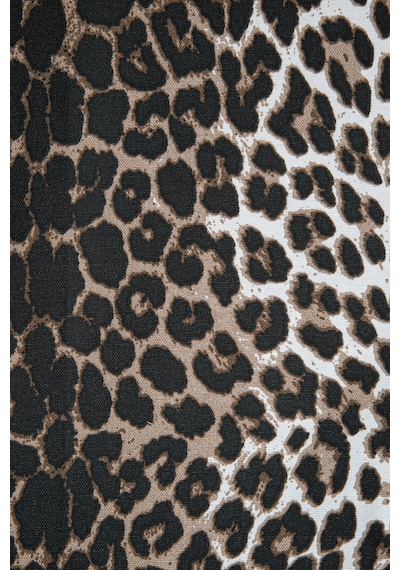 Duck Leopar Kırlent Kılıfı Kahve V1 45x45 Kahverengi