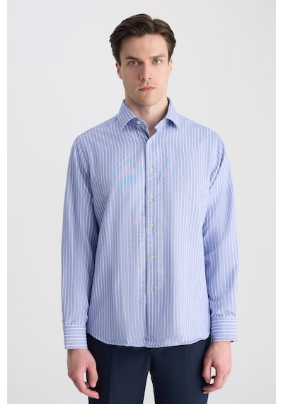 D'S Damat Ds Damat Regular Fit Lacivert Çizgili Gömlek 5hf02ıg25100m Çok Renkli