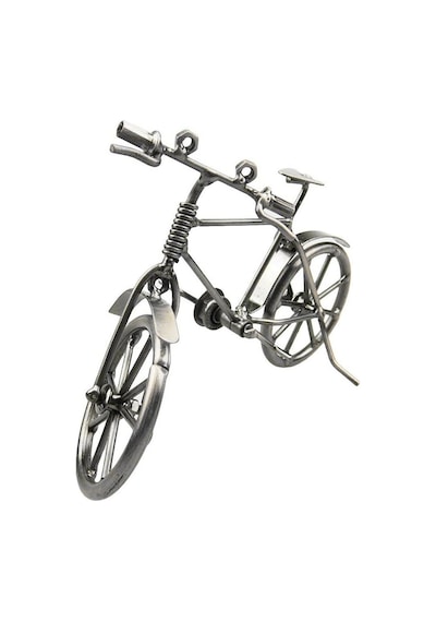 Vintage Nostaljik Retro El Yapımı Metal Bisiklet Modeli Dekoratif Hediyelik Biblo Vitrin Süsü