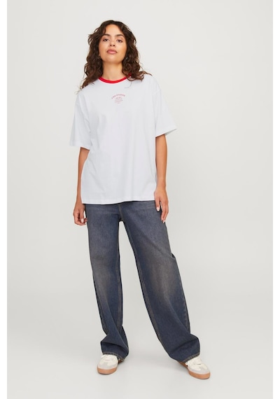 Jjxx Jxalba Loose Ss Prınt Tee Beyaz Kadın Kısa Kol T-shirt 000000000101993566 Beyaz