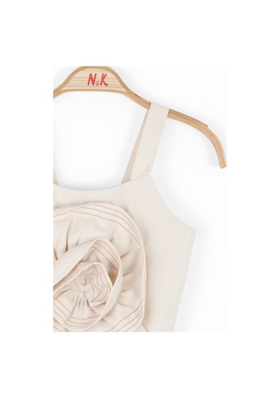 Nk Kids Sandshell Kız Çocuk Crop T-shirt 38319 Krem