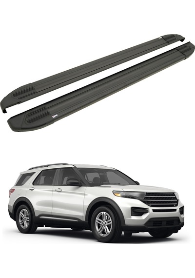 Ford Explorer U625 2020-2025 Yan Basamak Brillant Siyah