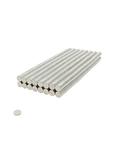 Hobiflex Neodyum Mıknatıs Nikel Kaplama 4mm X1mm 100 Adet