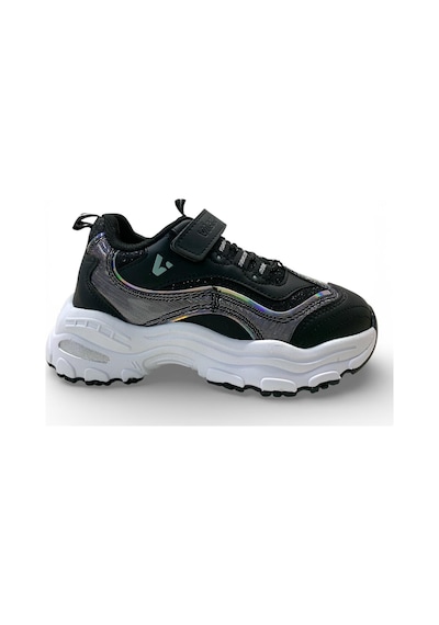 Vicco Hack Kız Çocuk Simli Rahat Sneaker Siyah