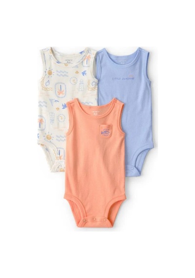 Carter's Layette Erkek Bebek 3'lü Body 1u612310 Renkli
