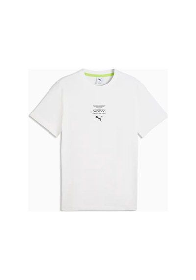 Puma Aston Martin Aramco F1 Team Essentials Erkek Tişört C-pum635393p02p02 Beyaz