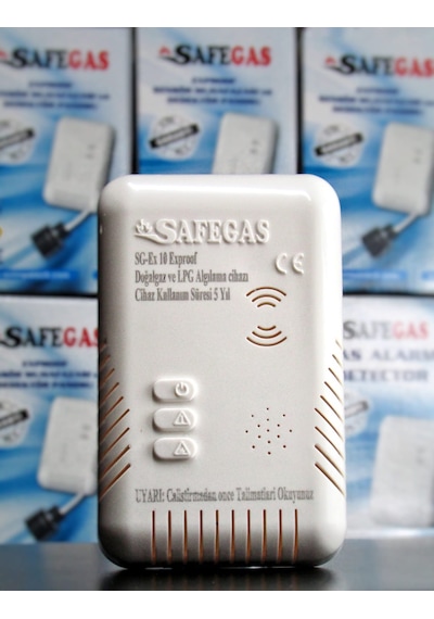 Safegas Sg-ex10 Gaz Alarm Cihazı Gaz Dedektörü