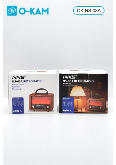 O-kam Ok-ns-03a Bluetooth Taşıma Saplı Şömine Efektli Radyo