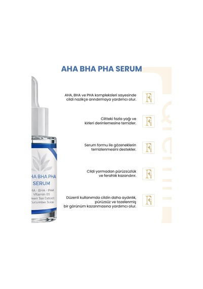 Lexroo Gözenek Sikilastirici Siyah Nokta Karsiti Aha, Bha, Pha Serum 30 Ml