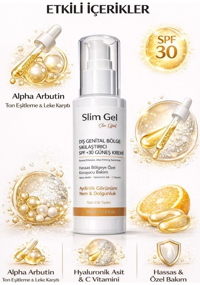Intim Genital Bölge Sıkılaştırıcı & Aydınlatıcı & Ton Eşitleyici Spf +30 Güneş Bakım Kremi -