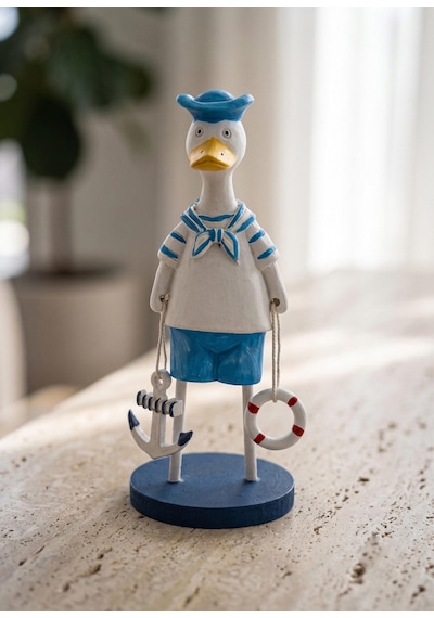 The Mia Marin Coastal Denizci Ördek Şapkalı Obje 17 Cm