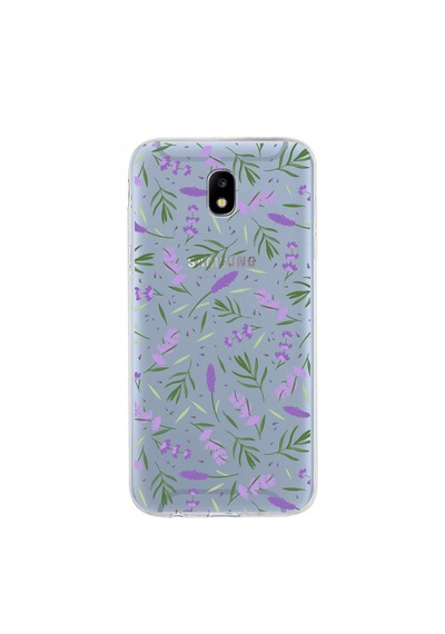 Samsung Galaxy J5 Pro İle Uyumlu 1mm Slim Fit Water Color 3 Baskılı Şeffaf Kılıf Şeffaf