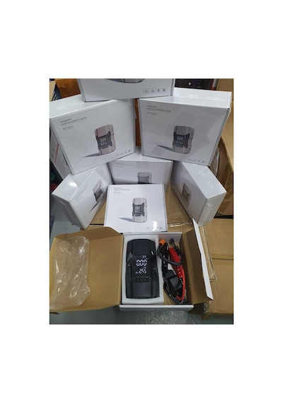 12000 Mah Akü Takviye Cihazi + 150psi Lastik Şişirme Hava Kompresörü Lcd Ekran Powerbank Led Lamba