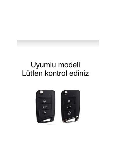 Autohan Keys Lüks Karbon Anahtar Koruma Kılıfı Volkswagen Golf 7,