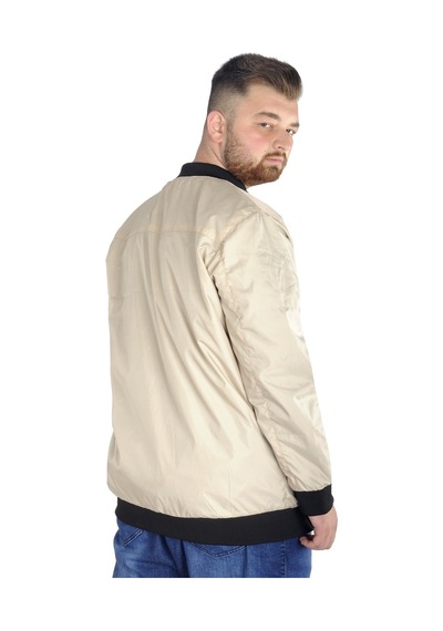 Mode Xl Erkek Kolej Mont Fermuarlı Jesica 22612 Bej 001