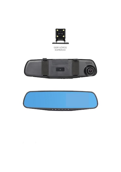 Torima Ta-05 Siyah 1080p Araç İçi Lcd 4.3 İnç Ekranlı Dikiz Aynası Gece Görüşlü Ön Ve Arka Araç Kamerası