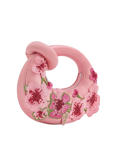 Jw Pei Jw Peı Pembe Abaküs Işlemeli Çiçekli Mini Üst Saplı Çanta Abiye Çanta