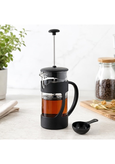 Tr French Press 350ml Kahve Makinesi, Kaşık Dahil Pot, Filtre Kahve Bitki Çayı Ihlamur Kuşburnu Sürahisi, Çay Dem Diğer