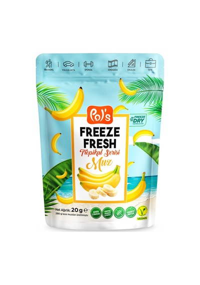 Pol's Freeze Fresh Tropikal Muz 20 G - 6 Adet Tarı