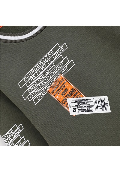 Wanex Erkek Çocuk Uzun Kol Kalın Sweatshirt - 15534 Haki