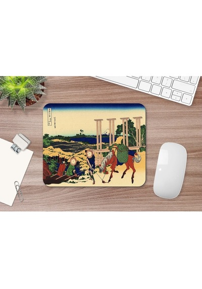 Hokusai Senju In The Musachi Provimce 17 X 21 Cm Mouse Pad Mousepad