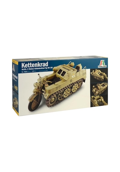 Italeri 7404s 1/9 Ölçek, Kettenkrad Yarı Paletli Motosiklet, Plastik Model Kiti-50644