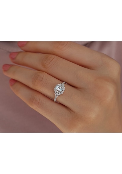 Sirius Baget Pırlantalı Gökyüzü Yüzük 0847R0034