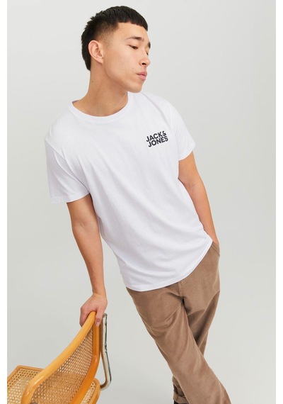 Jack & Jones  Jjecorp Logo Tee Ss O-Nec Beyaz Erkek Kısa Kol T-Shirt 000000000101927694